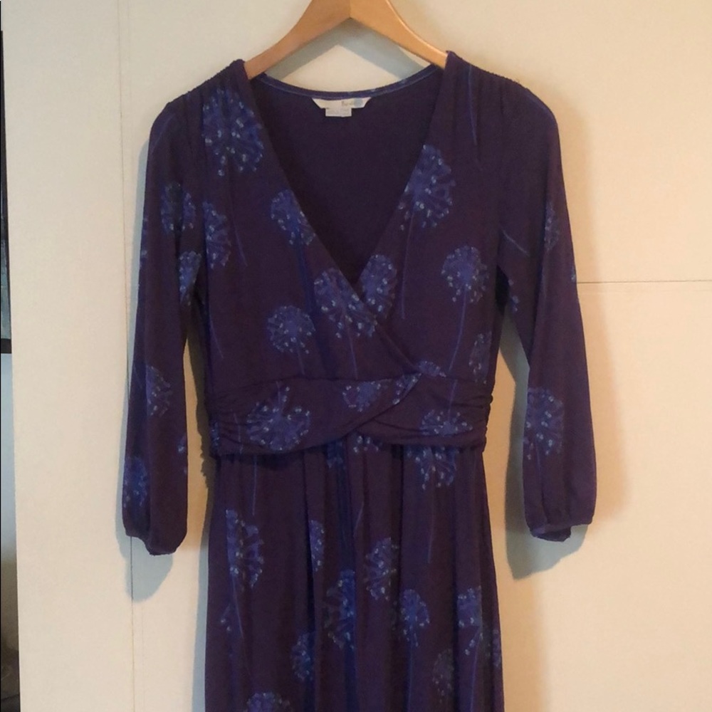 Boden Purple Edie Wrap Dress